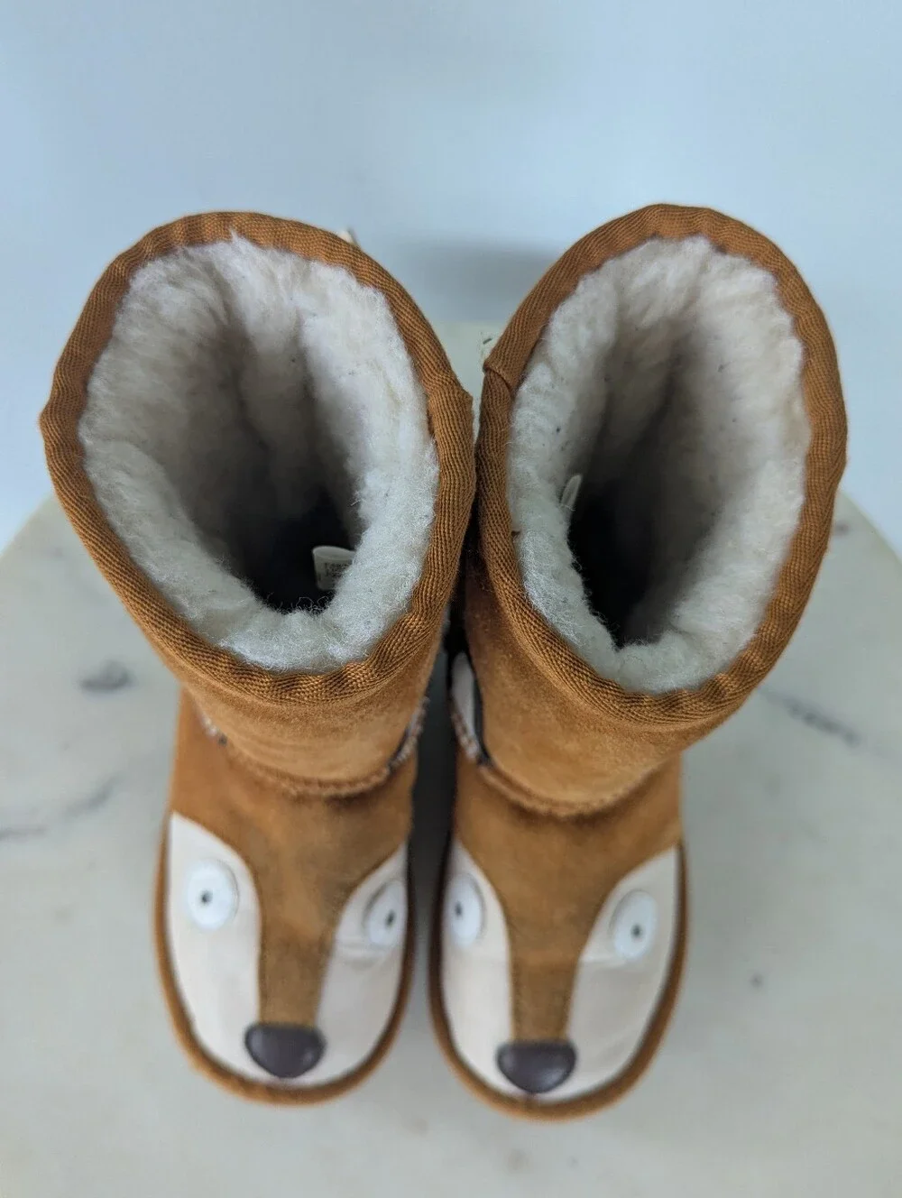 EMU Australia Kids Fox Theme Suede Winter Boots